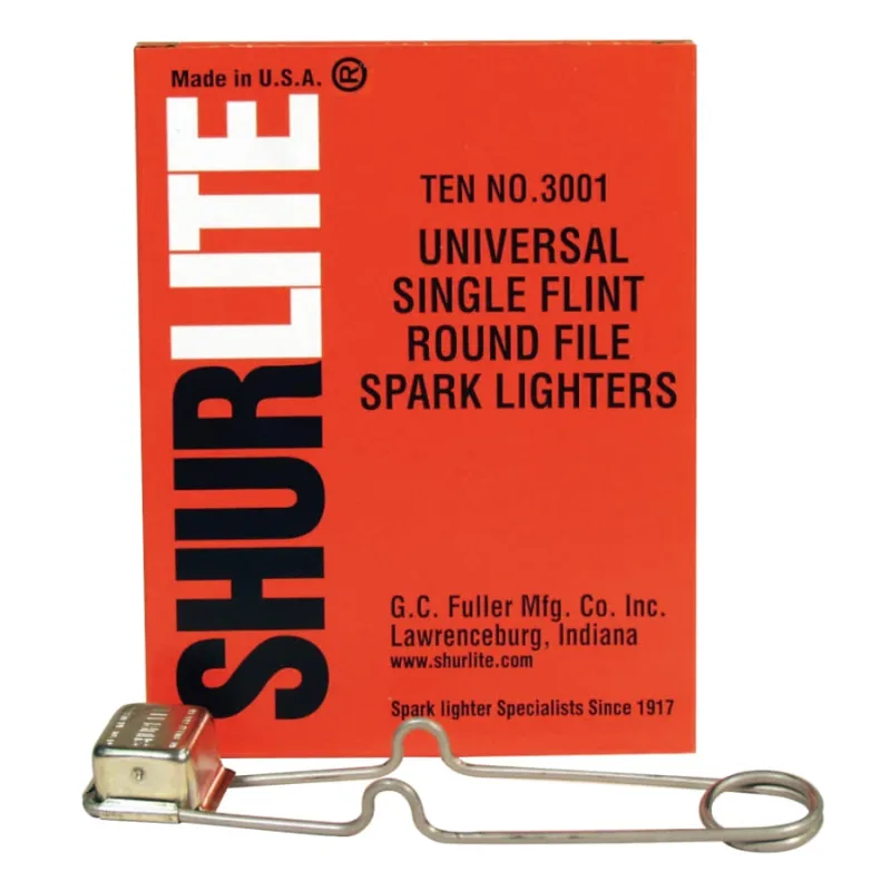 Shurlite® Spark Lighter, Universal Single-Flint Round Lighter