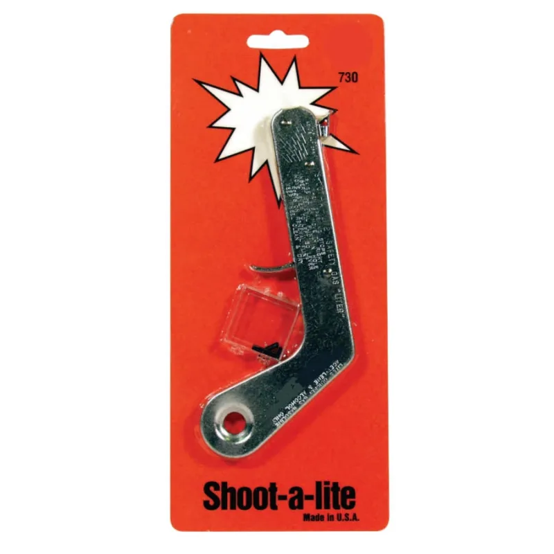 Shurlite® Spark Lighter, Shoot-a-lite Lighter, Flat-Pistol Shape, 5 Renewals