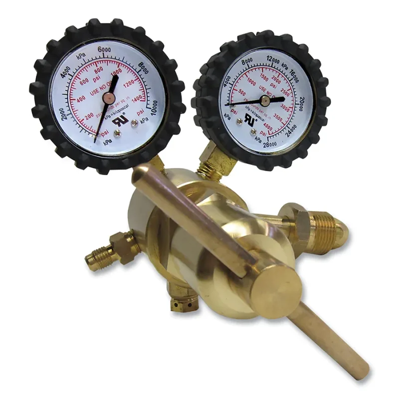 Heavy-Duty Nitrogen Regulator 850 psi CGA 580 Inlet 1/4 in Flare Male Outlet