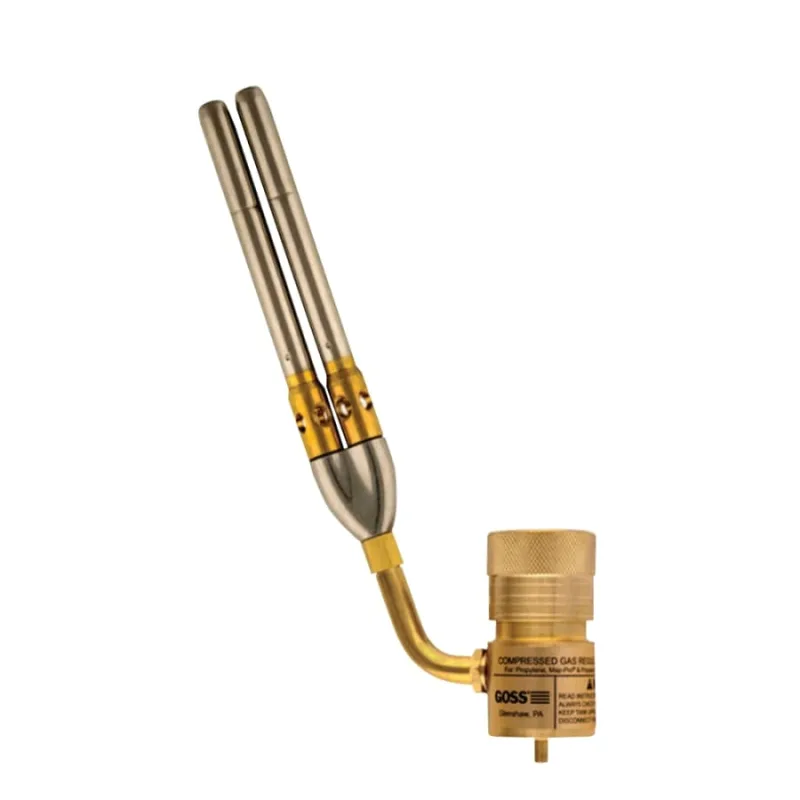 SwitchFire Hand Torch, Silver Braze 3 in, Soft Solder 6 in, GHT-T2 Twin Tip