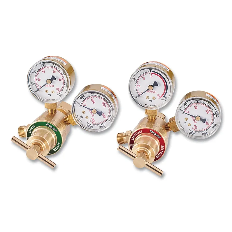 GSRL Series Light-Duty V-Style Regulator, Acetylene, 15 psi Delivery, 400 psi Inlet, CGA 200
