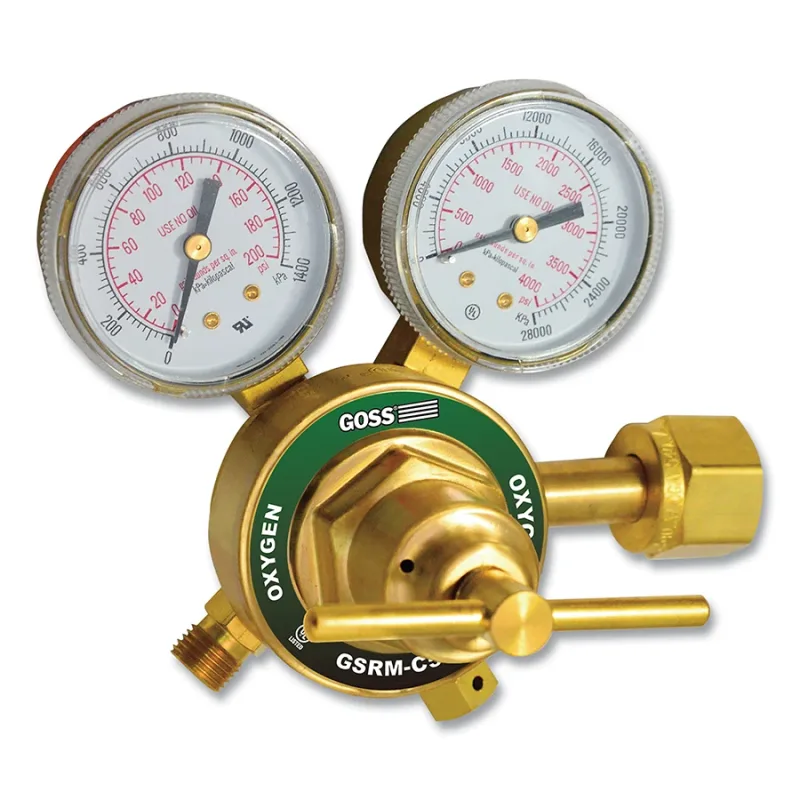 GSRM Series Medium-Duty V-Style Regulator, Oxygen, 180 psi Delivery, 3000 psi Inlet, CGA 540