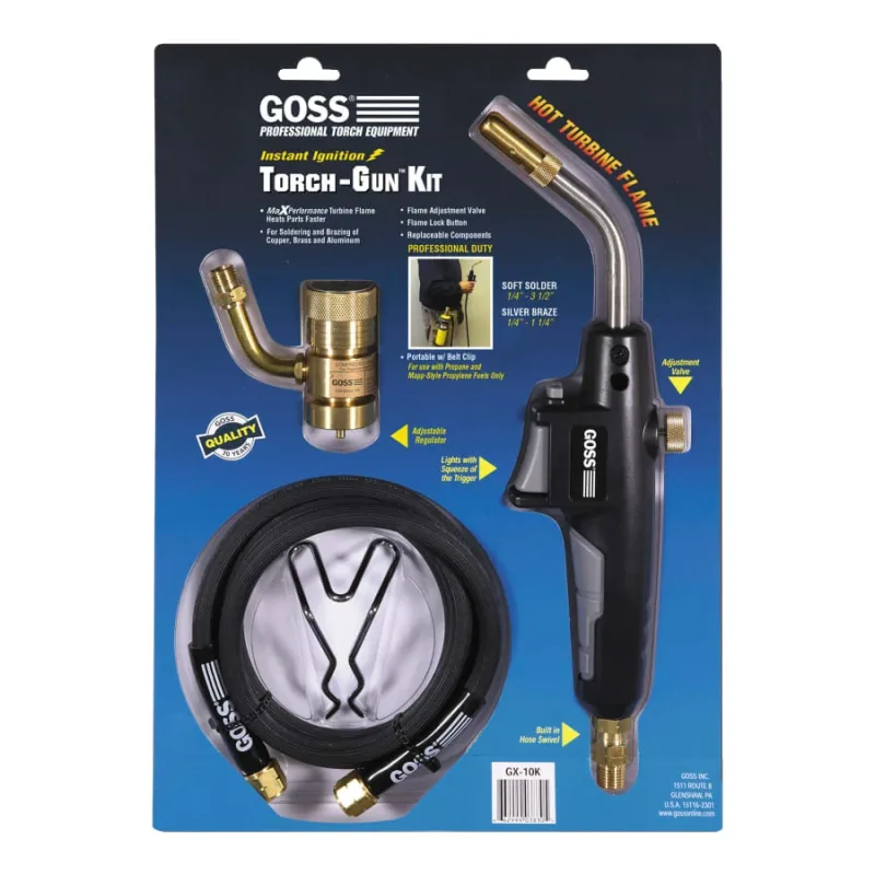 Torch-Gun Kits, Turbine, Mapp Style Propylene Fuels, Propane
