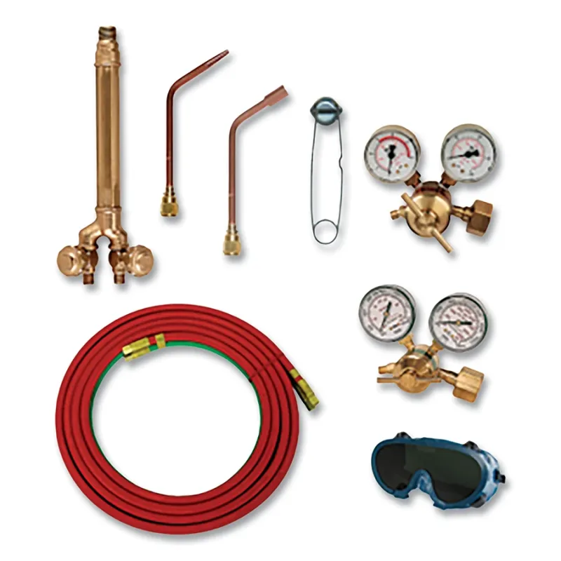Brazing and Welding Kit, MC Acetylene Regulator, Heating tip, Braze to 3 in
