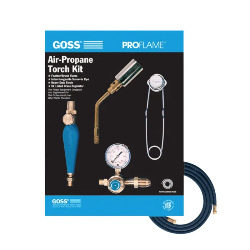 Air-Propane Torch Outfit, 1-3/4 in, Propane, Heating, Soldering