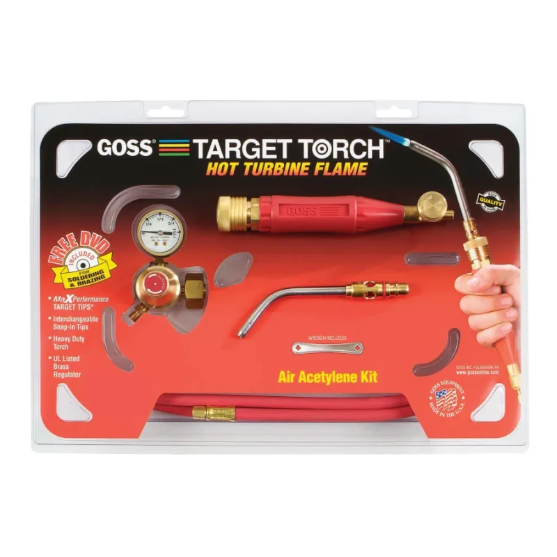 Target Torch™ Air-Acetylene Kit, 5/16 in, B Cyl Reg Fitting, GA-5 Tip