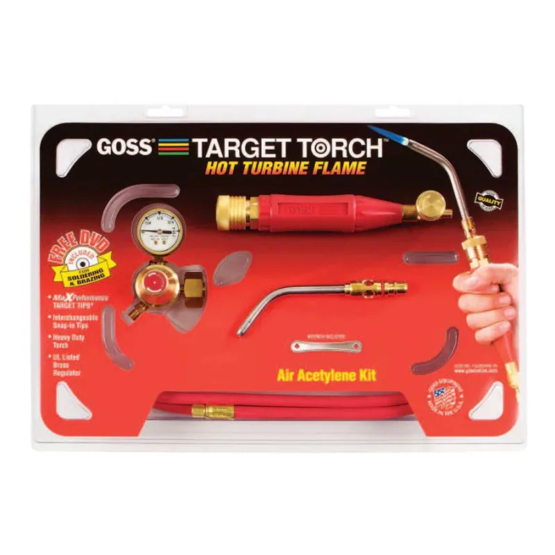 Target Torch™ Air-Acetylene Kit, 3/8 in, B Cyl Reg Fitting, GA-8 Tip