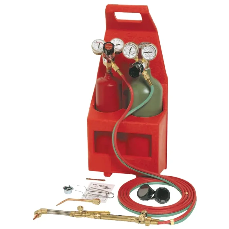 Tote-A-Torch Outfits, Torch Handle, Regulators, Cutting Tip, Hose, Carrier