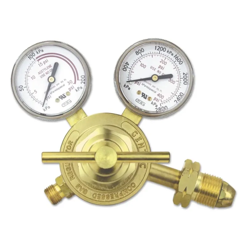 Single Stage Regulators, Acetylene, CGA 510, 400 psi inlet