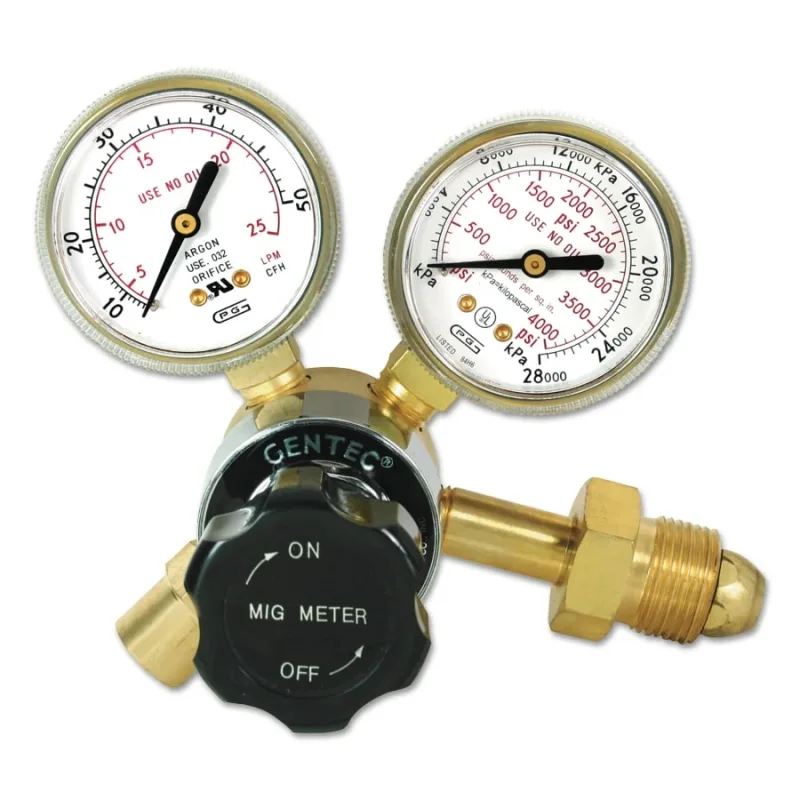 Flow Gauge Regulator, Argon Ar/CO2, 4000 psi Inlet
