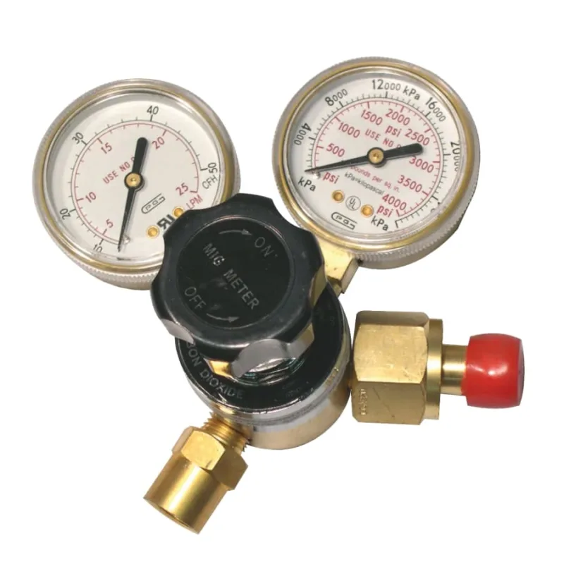 Flow Gauge Regulators, Carbon Dioxide, CGA 320, 4,000 psi inlet