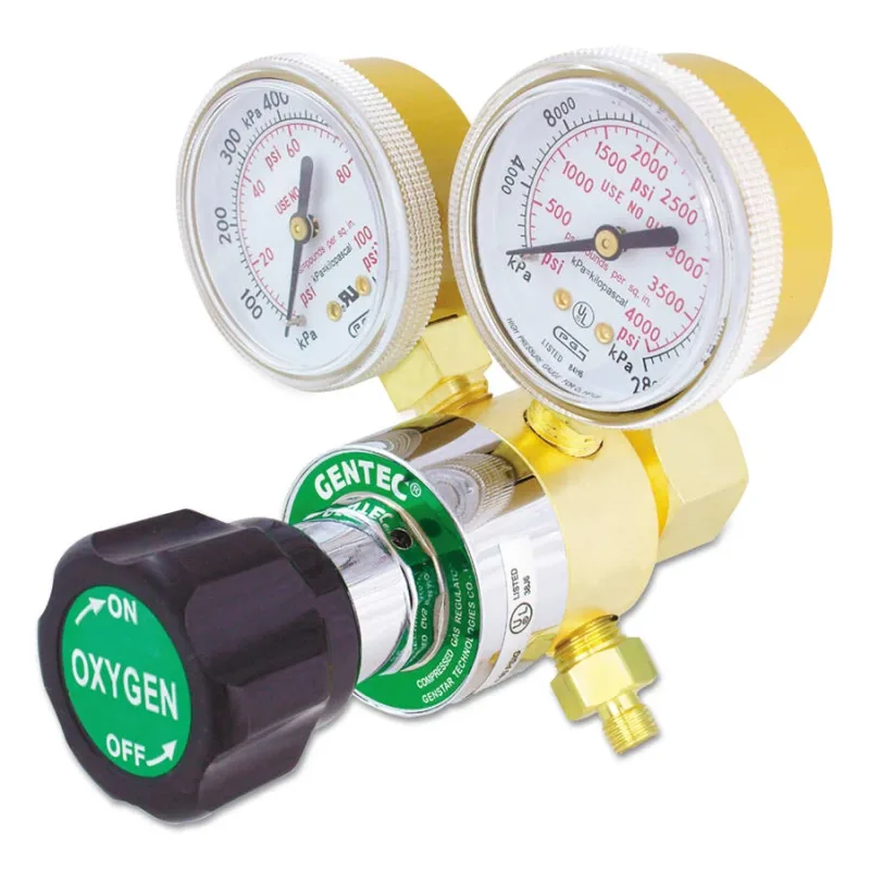 Single Stage Regulators, Oxygen, CGA 540 Rear, 4,000 psi inlet