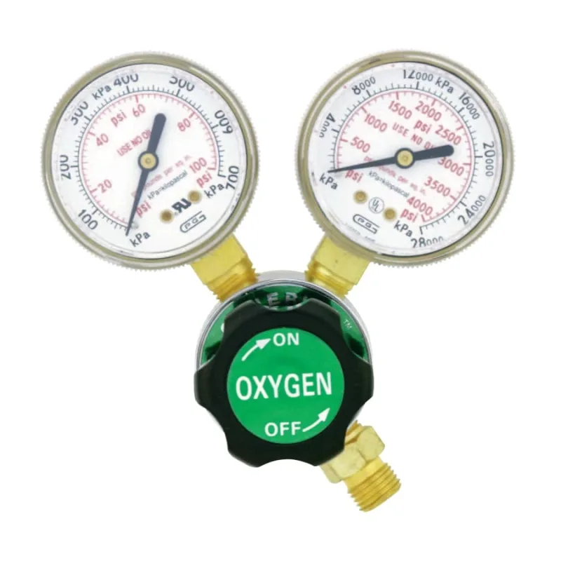 Single Stage Regulators, Oxygen, CGA 540 Rear, 4,000 psi inlet