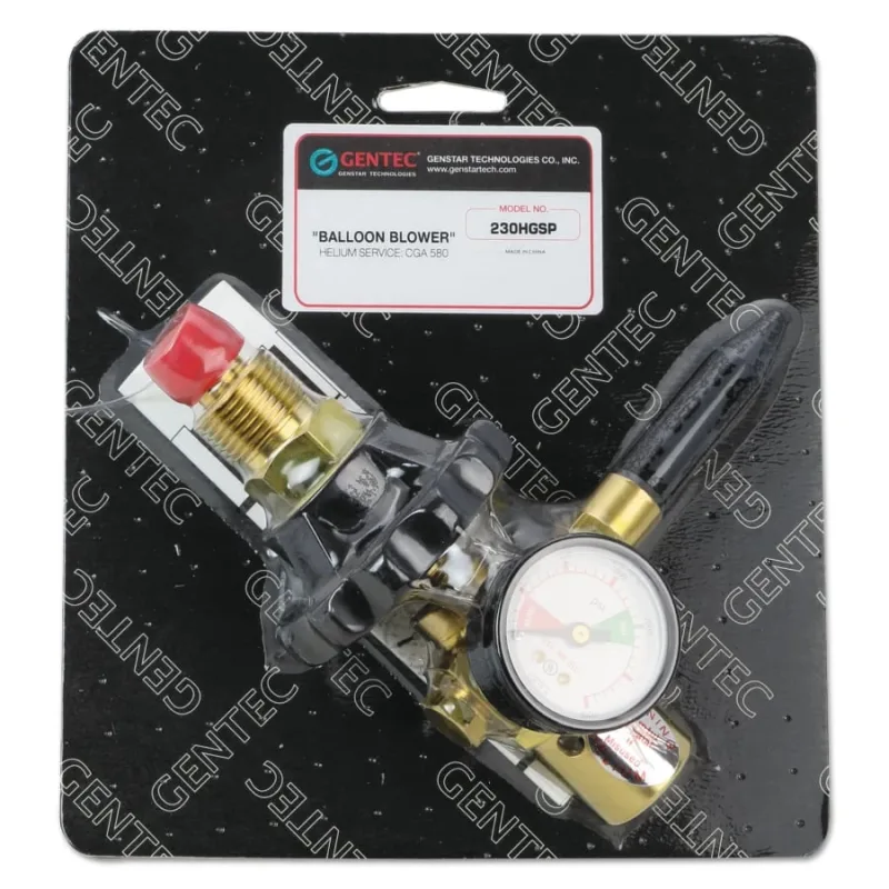 Balloon Filler Regulators, CGA 580 Hand Tight, 4,000 psi inlet