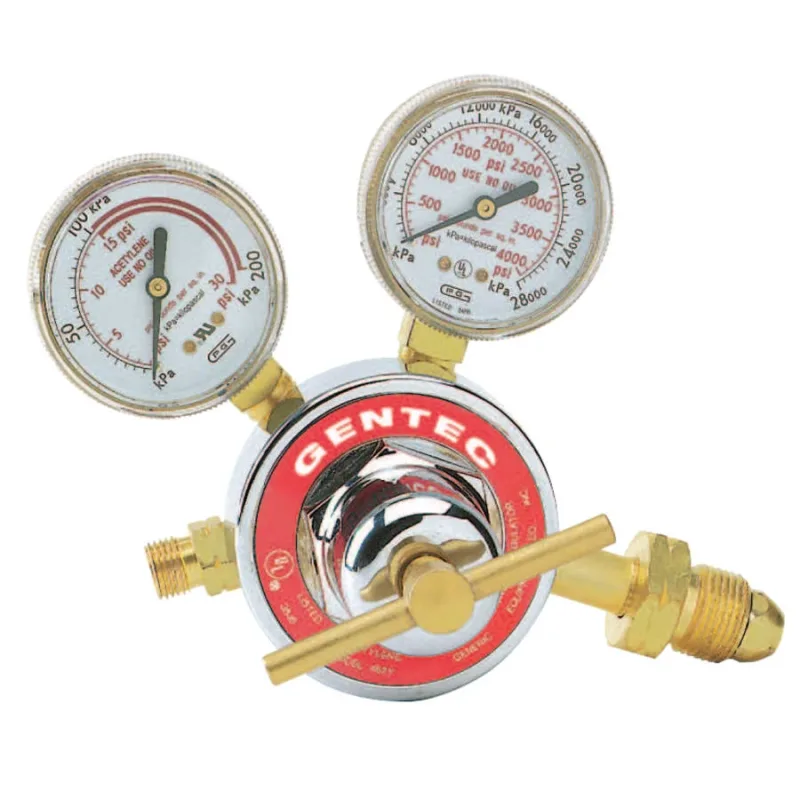 Single Stage Regulators, Acetylene, CGA 510, 400 psi inlet