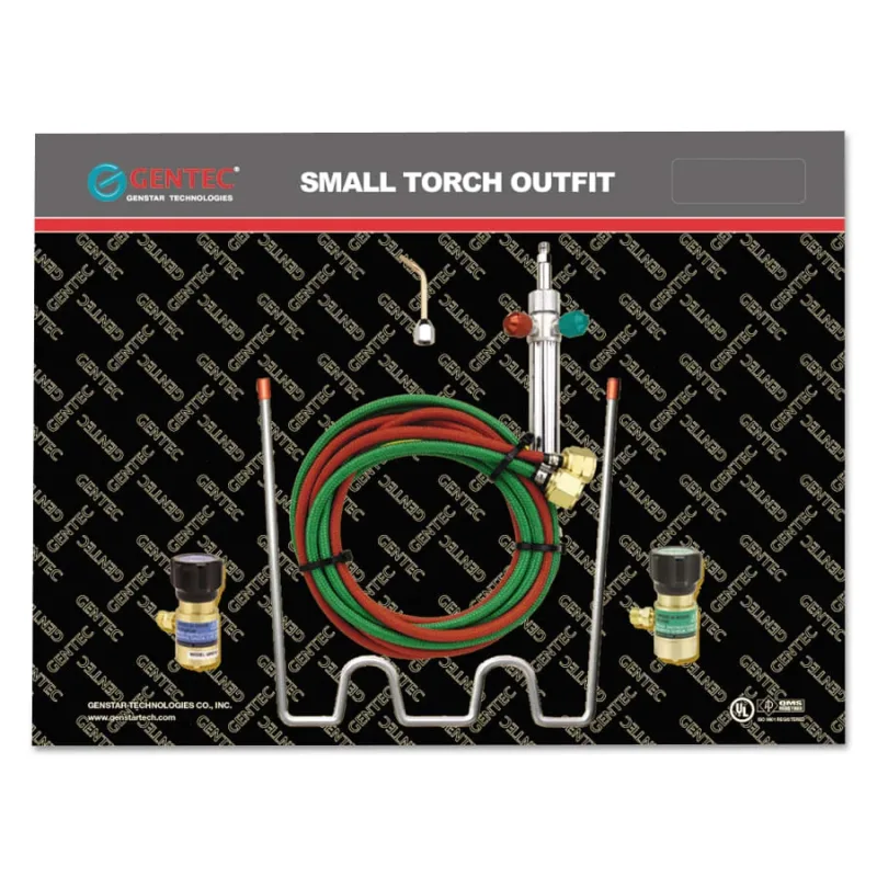 Small Torch Kit, Propane, Handle, Tip, Hose, Oxygen and Fuel Regulator, Carrier