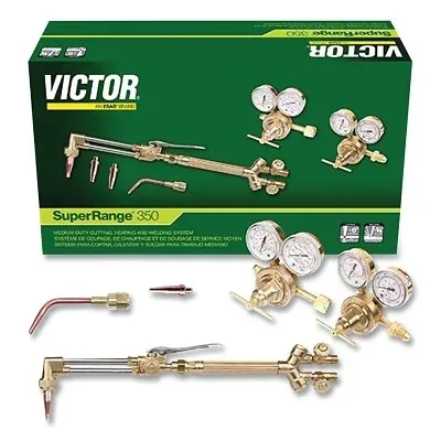 Super Range® Welding & Cutting Outfit, Acetylene, 1/8 in to 6 in Cutting Cap, CGA540/CGA510