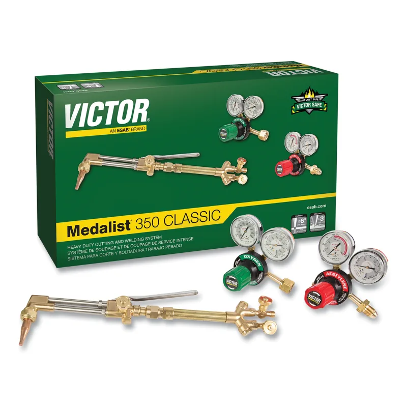 Medalist® 350 Classic Welding and Cutting Outfit, G350 Series Regulators Standard CGA 510/CGA 540, Heavy-Duty, Oxy-Acetylene