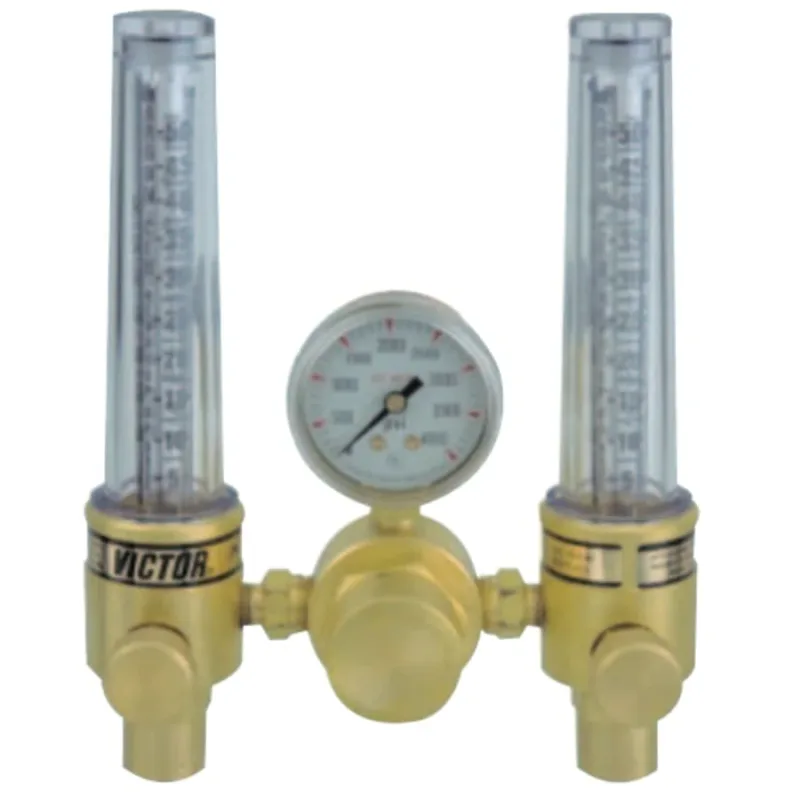 DFM Dual Flowmeter Regulator, Argon; Helium, CGA 580, 3000 psig Inlet