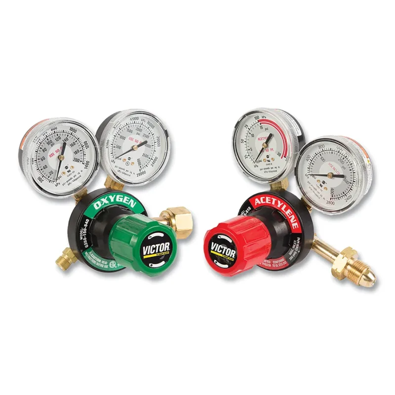 G350 Plus Single-Stage Regulator, Acetylene/Oxygen, 2000 psig Inlet, CGA 510/CGA 540, Dual Pk