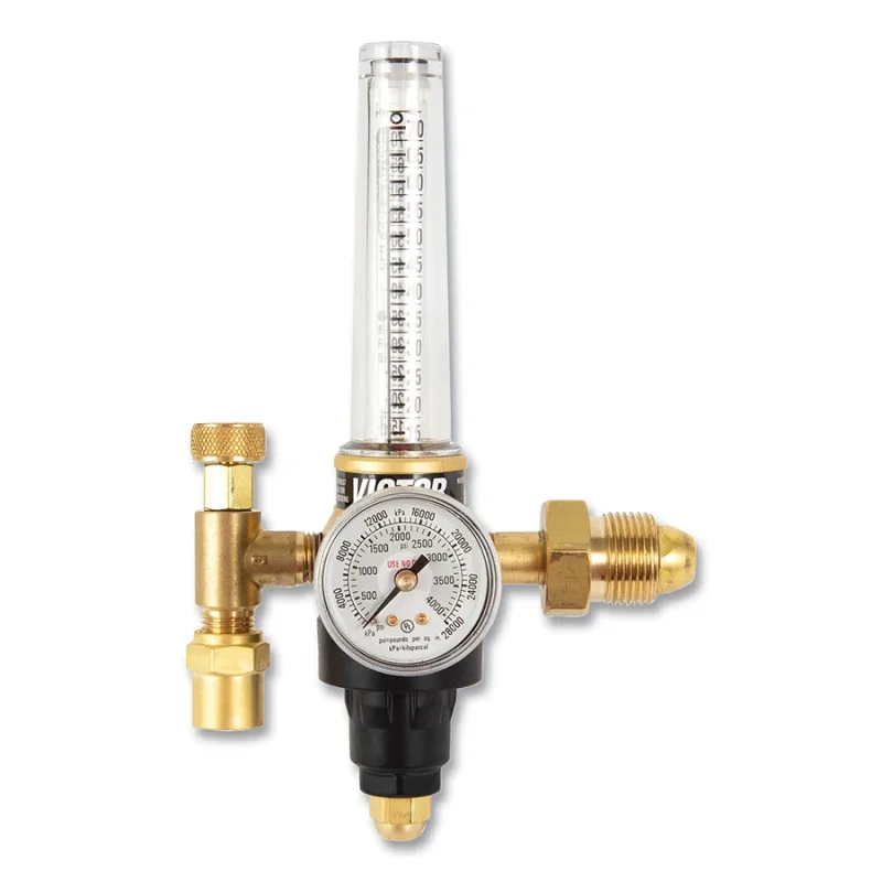 HRF 2400 Series Single Stage Regulator/Flowmeter, HRF 2435P, Medium Duty, Argon/CO2, CGA 580 Inlet, 3000 psig