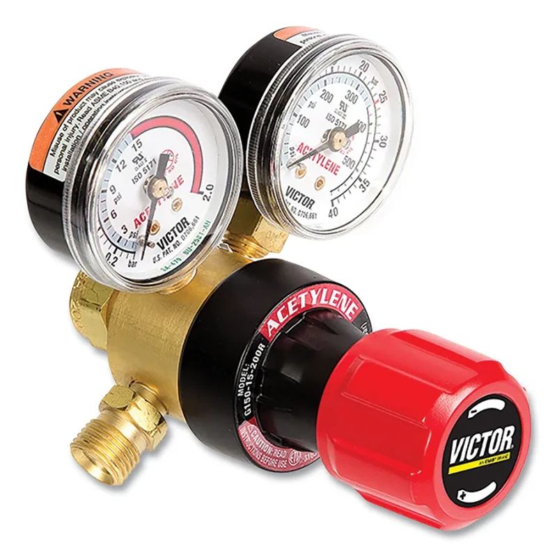 G150 Series Regulators, G150-15-200, Acetylene, 0 to 25 LPM, 0 to 50S CFH, 400 psig