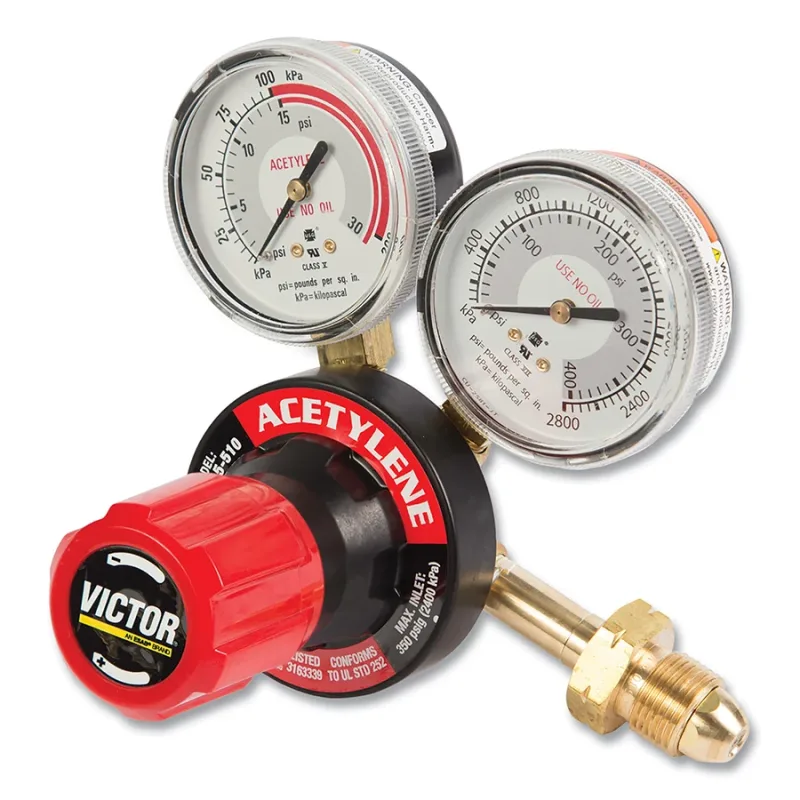 G350 Plus Single-Stage Regulator, Acetylene, 15 psig Outlet, 2000 psig Inlet, CGA 510