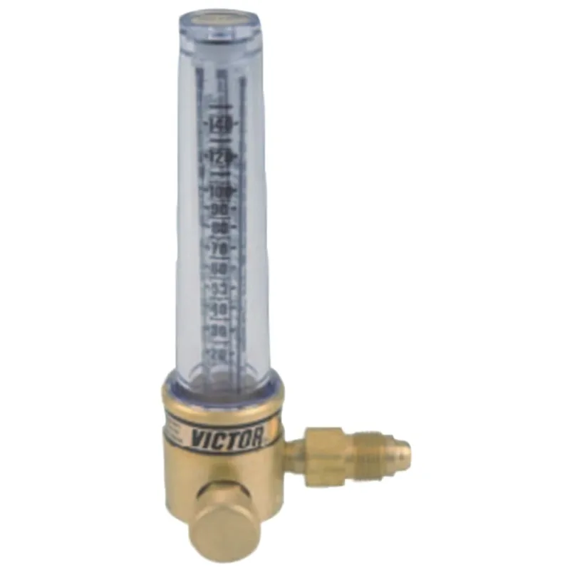 Flowmeters, 15 - 65 SCFH Argon; 40 - 200 SCFH Helium, 80 psig inlet