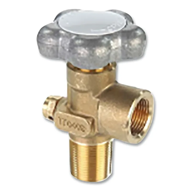 Cylinder Valve, Oxygen, 3/4 in NGT Inlet, CGA 540 Outlet, 3000 psi