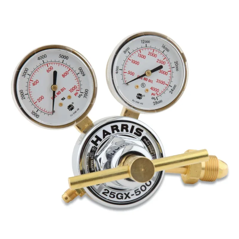 25GX Single-Stage Medium/Heavy-Duty HVAC Purging Regulator, 580, Argon, Helium, Nitrogen
