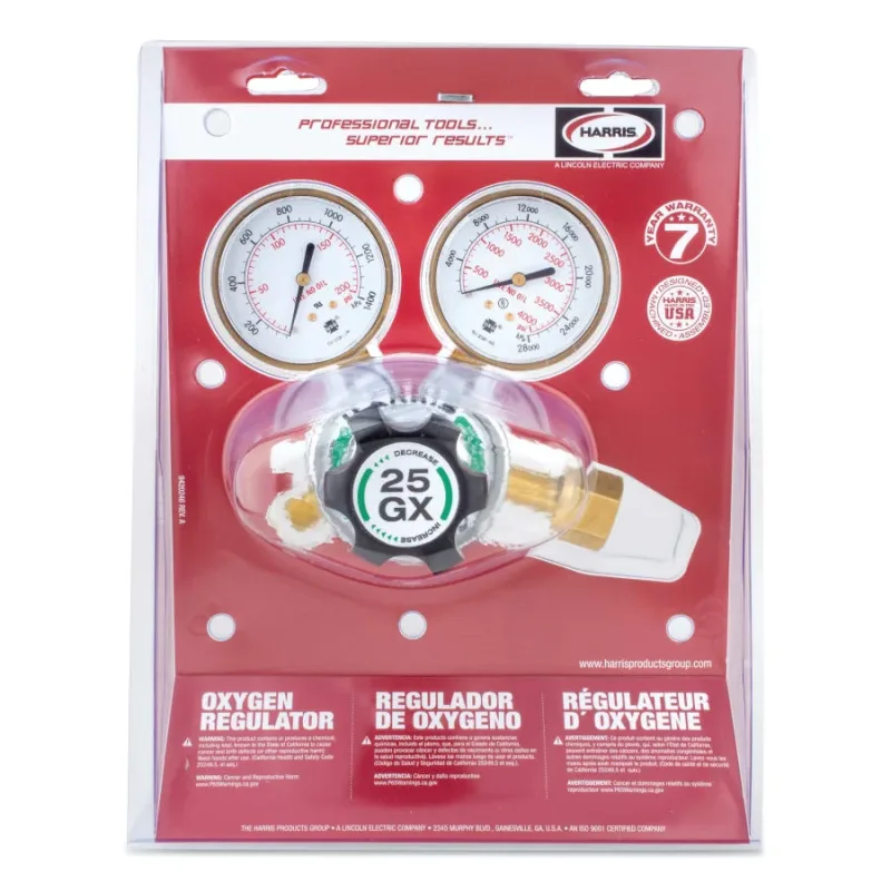 25GX Single-Stage Medium/Heavy-Duty Regulator, CGA 540, Oxygen (348-3000681) - additional view 1