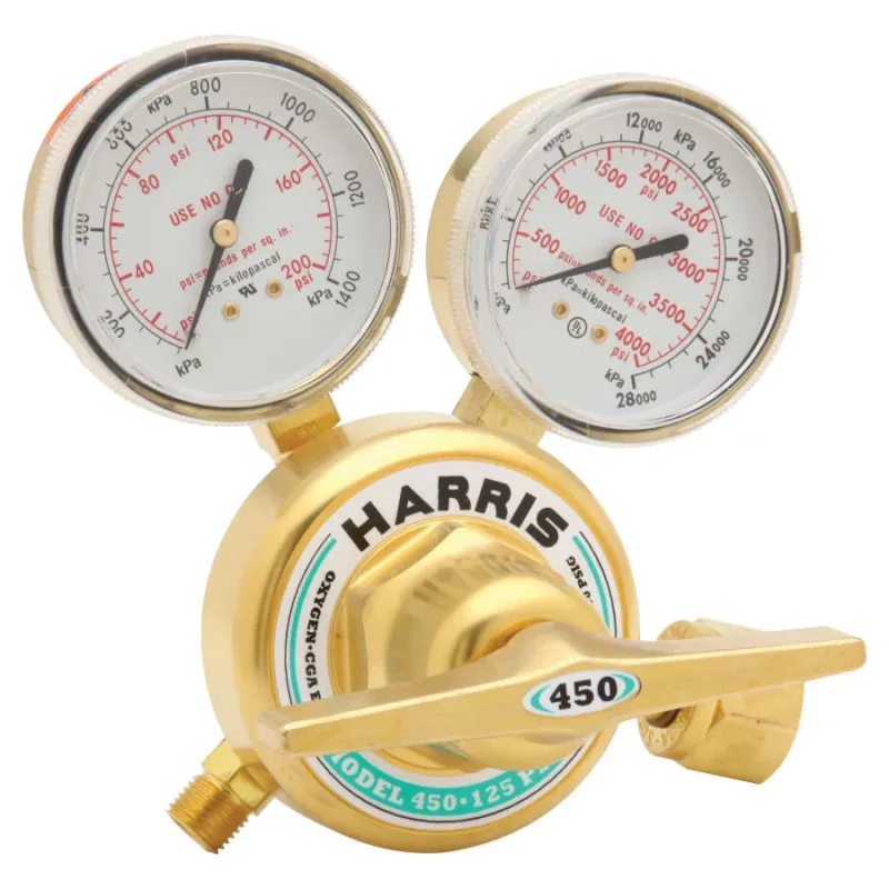 450 Industrial Duty Regulators, Acetylene, 0 - 15 psig, 500 psig