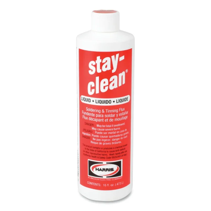 Stay-Clean® Liquid Soldering Flux, Bottle, 16 oz
