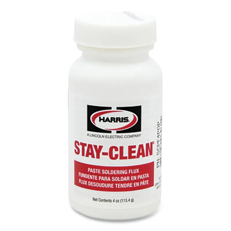 Stay-Clean® Paste Soldering Flux, Brush Cap Dispenser, 4 oz