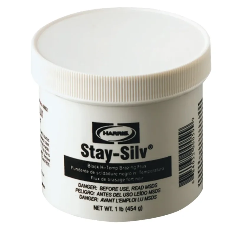 Stay-Silv® Brazing Flux, 1 lb Jar, Black
