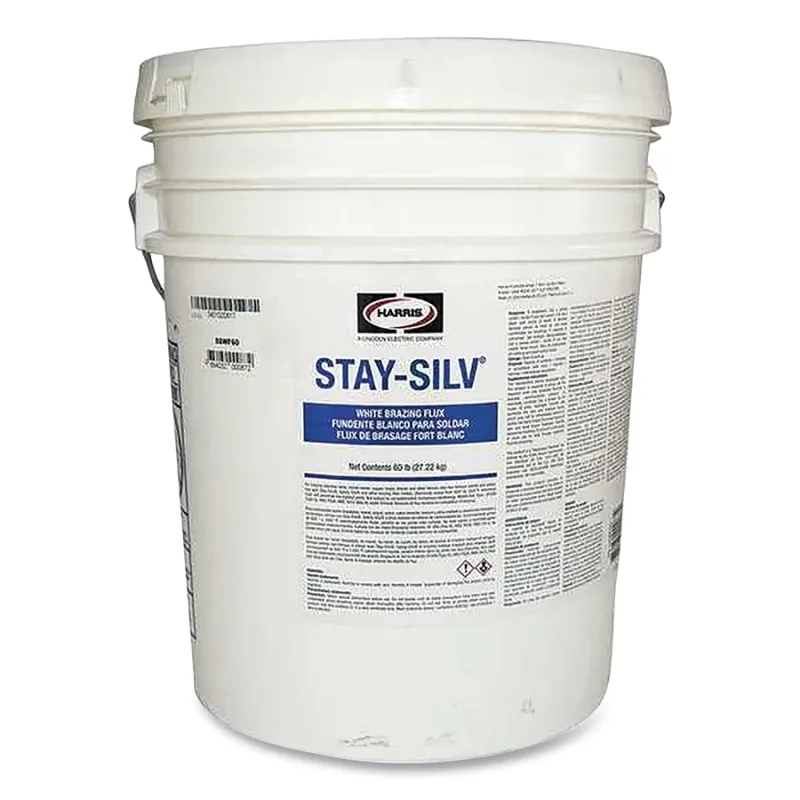Stay-Silv® Brazing Flux, 60 lb Pail, White