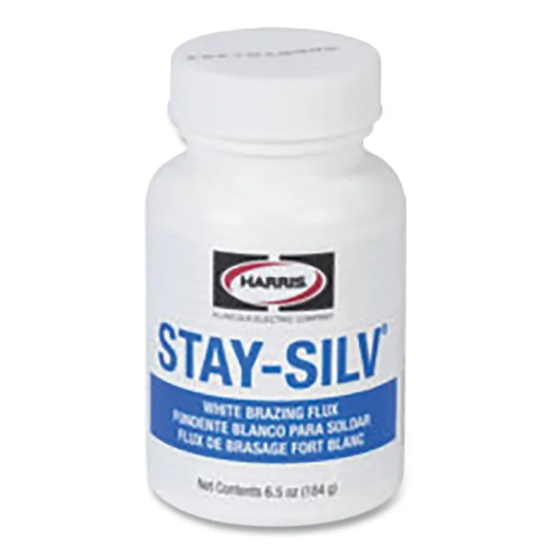 Stay-Silv® Brazing Flux, 7 oz Brush Cap Bottle, White