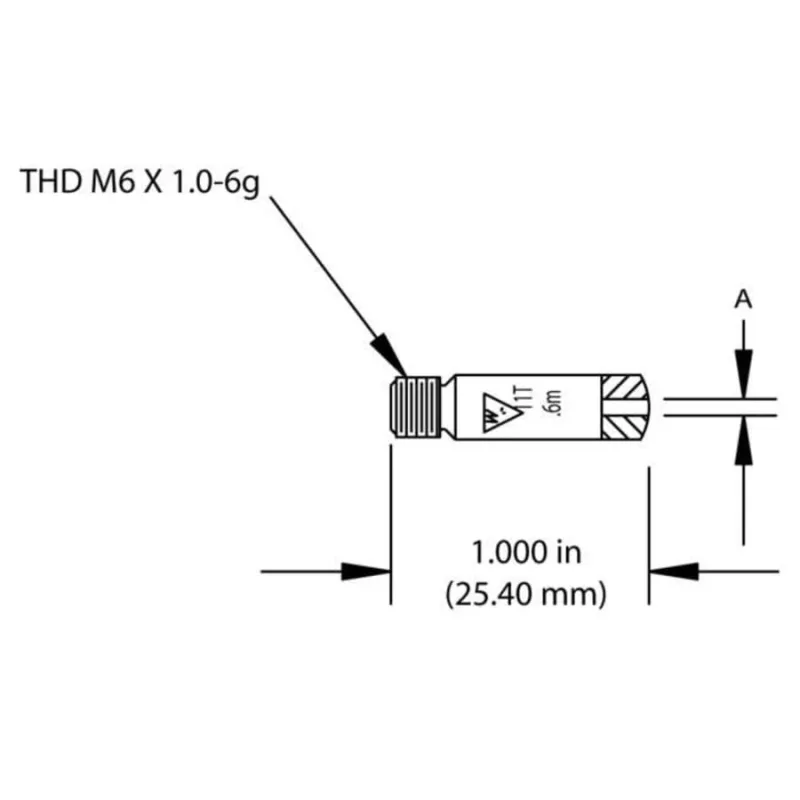 Mig Contact Tip, 1/16 in Wire, 0.082 in Tip, 16AS