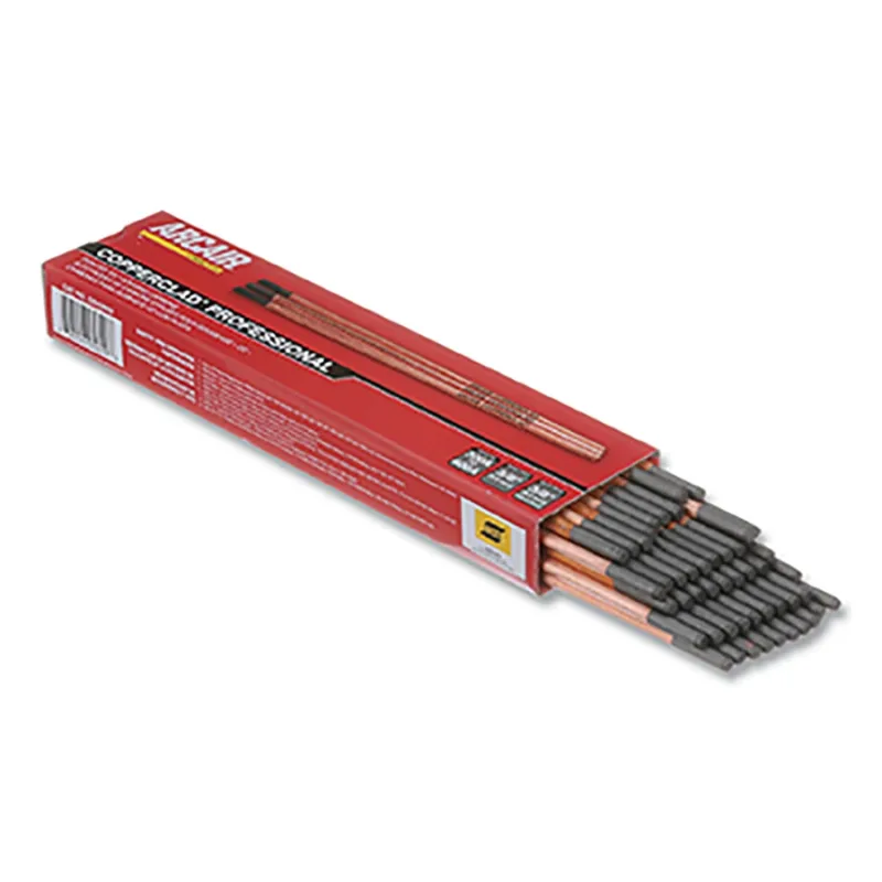 DC Pointed Copperclad® Gouging Electrode, 5/32 in dia x 12 in L