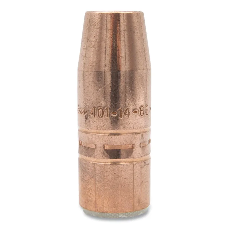 Air-Cooled Bore Nozzle, Heavy-Duty, Thread On, 5/8 in Bore, 1/4 in Recess, Tapered, Copper