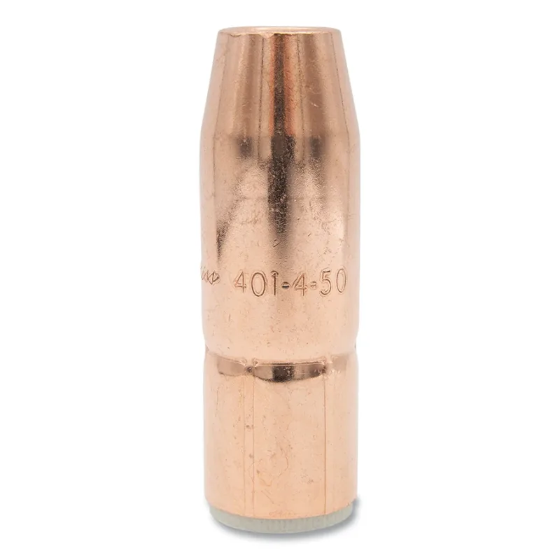 Air-Cooled Bore Nozzle, Standard-Duty, Slip-On, 1/2 in Bore, 1/8 in Recess, Tapered, Copper