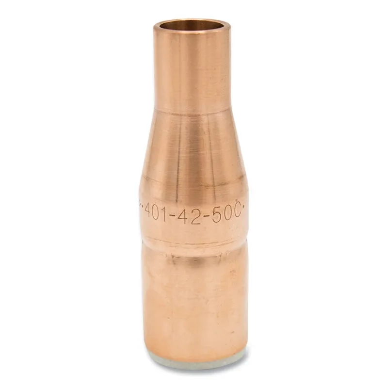 Air-Cooled Bore Nozzle, Standard-Duty, Slip-On, 1/2 in Bore, 1/8 in Recess, Bottleneck, Copper
