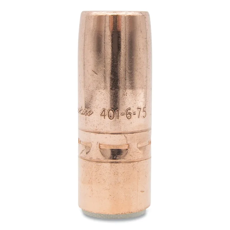 Air-Cooled Bore Nozzle, Heavy-Duty, Slip-On, 3/4 in Bore, 1/8 in Recess, Tapered, Copper