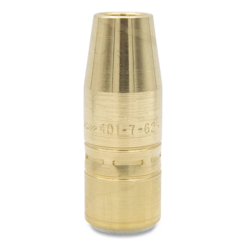 Air-Cooled Bore Nozzle, Heavy-Duty, Slip-On, 5/8 in Bore, 1/4 in Recess, Tapered, Brass