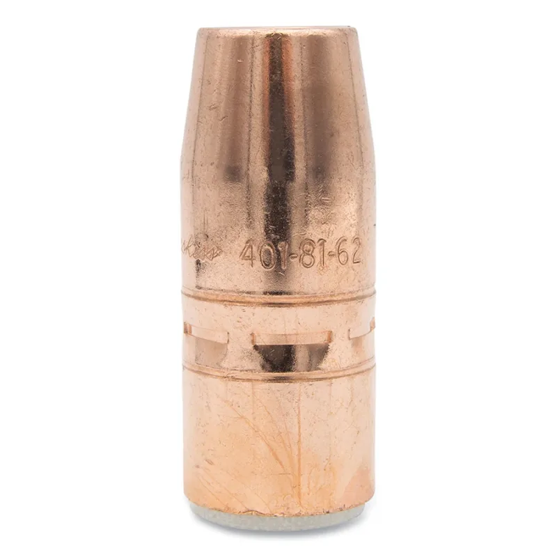 Air-Cooled Bore Nozzle, Heavy-Duty, Slip-On, 5/8 in Bore, 1/8 in Stick-Out, Tapered, Copper