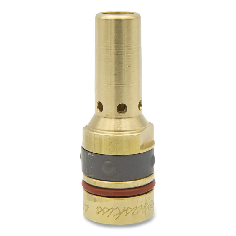 Tough Lock® Retaining Head, Heavy-Duty, Slip-On, 0.023 in to 0.125 Wire, 9/16 in -18 Thread, Brass, 25 Pk