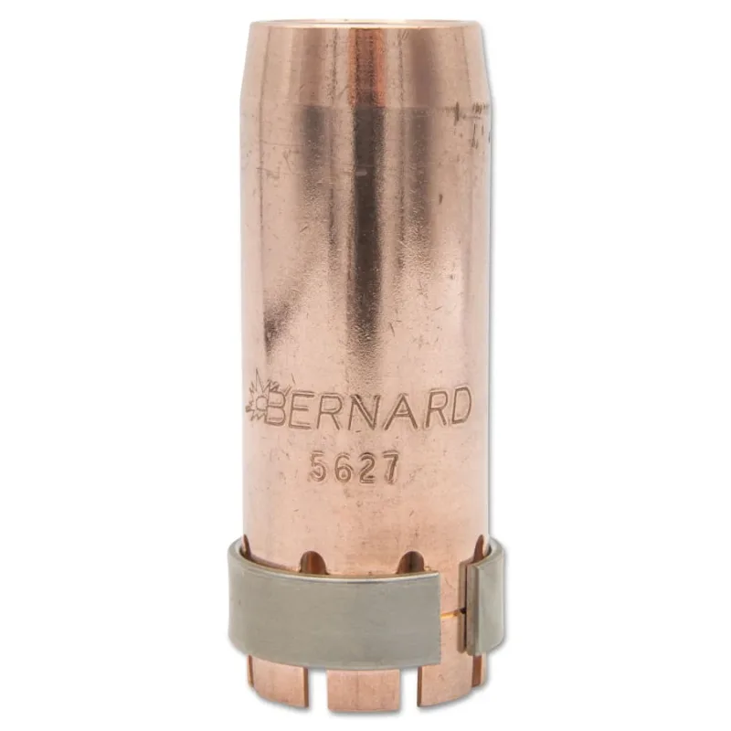 Mig Nozzles, Recessed, 3/4 in Bore, For Bernard W-Gun, Copper