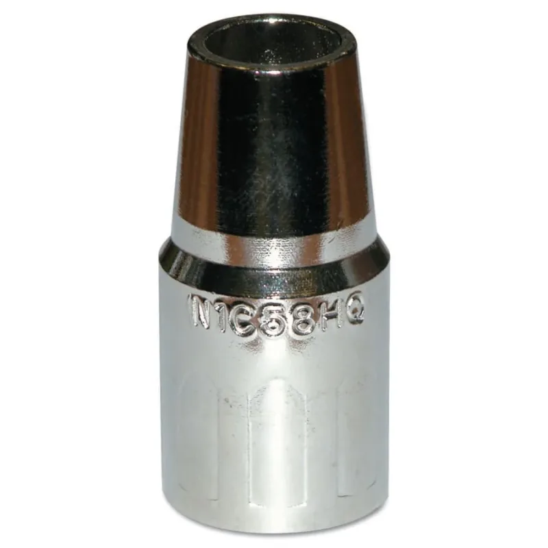 Quick Tip™ MIG Nozzle, Threaded, 5/8 in Bore, For Series 1 Tip, Plated Copper, Heavy Duty