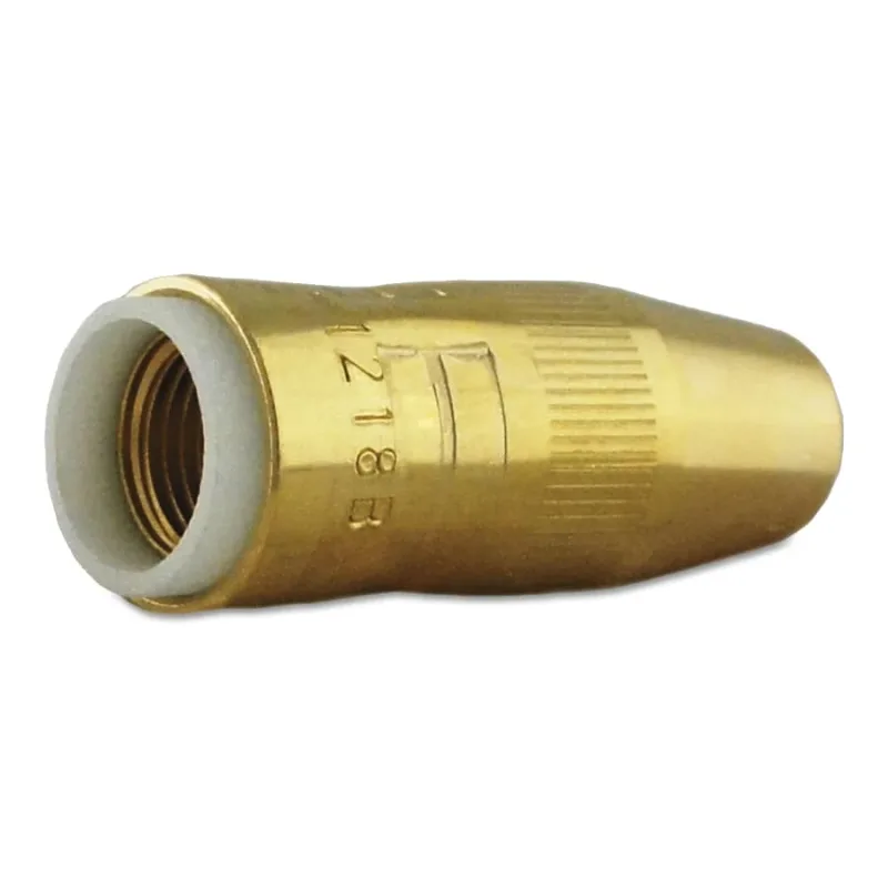 Centerfire™ MIG Nozzle, 1/8 in Recess, 1/2 in Bore, For T Series Tip, Brass (360-NS-1218B) - additional view 1