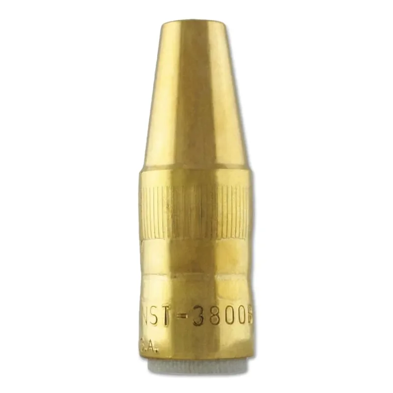 Centerfire™ MIG Nozzle, Flush, 3/8 in Bore, For TT Series Tip, Brass